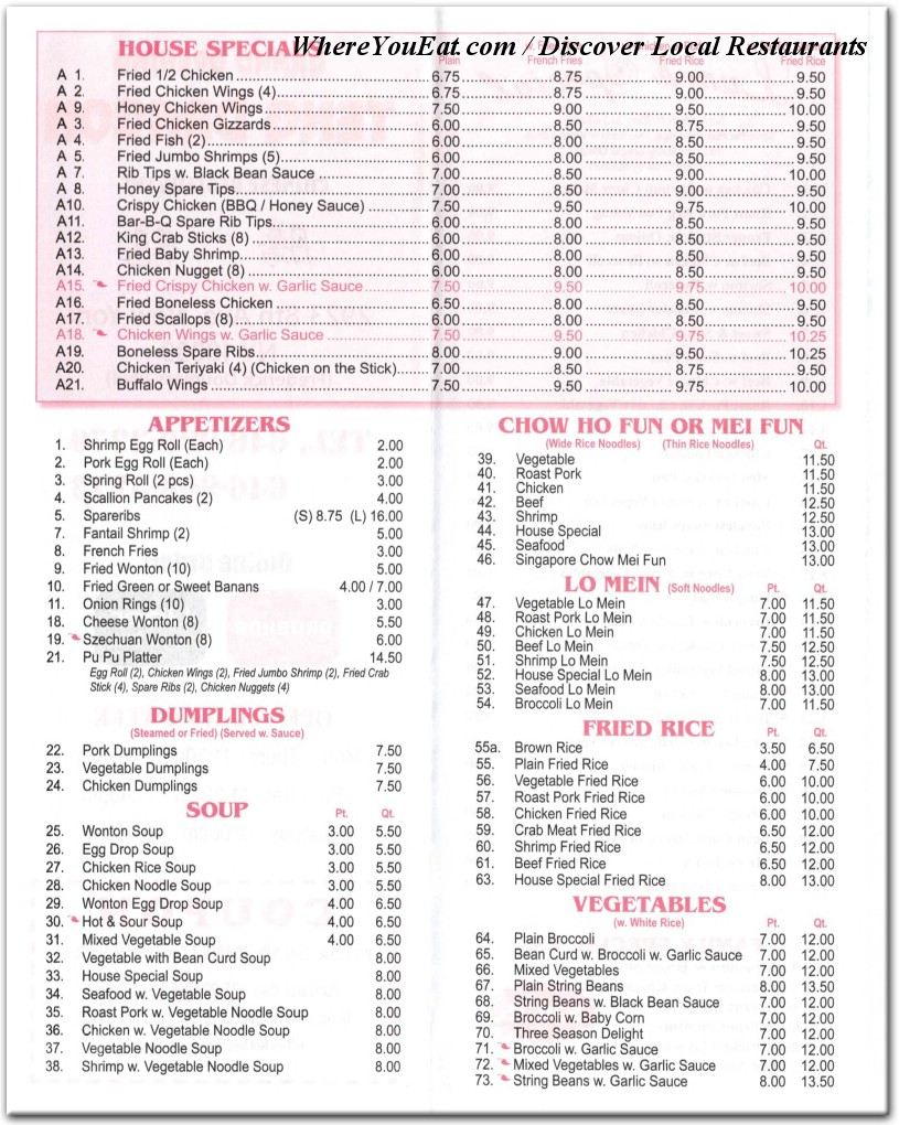 menu image