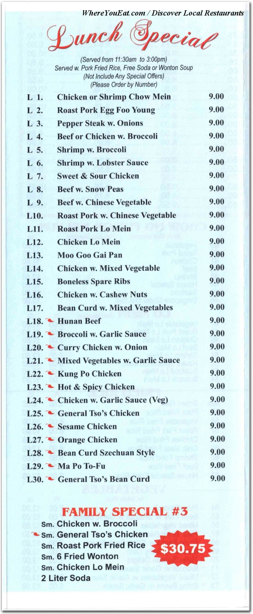 menu image