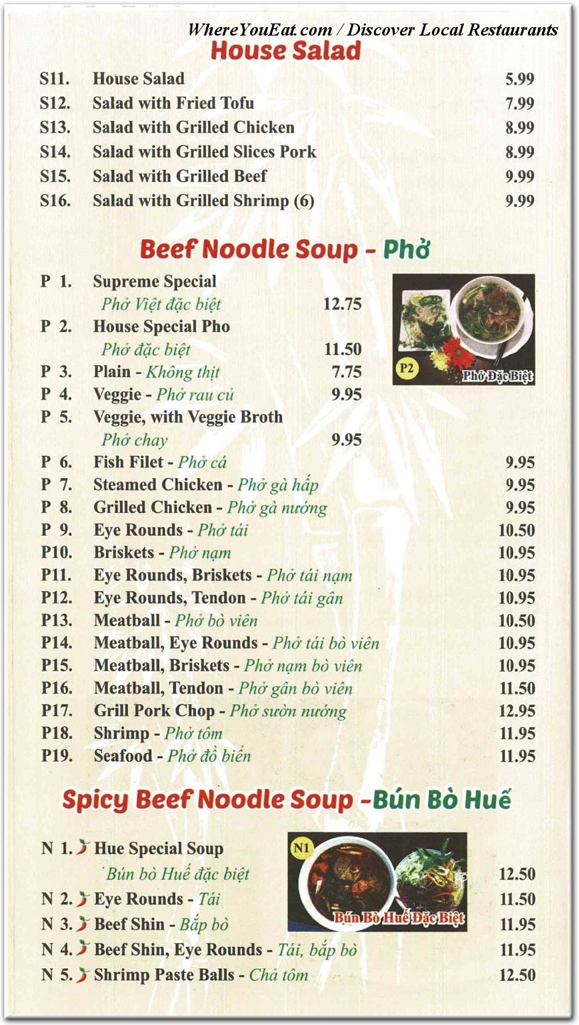 menu image