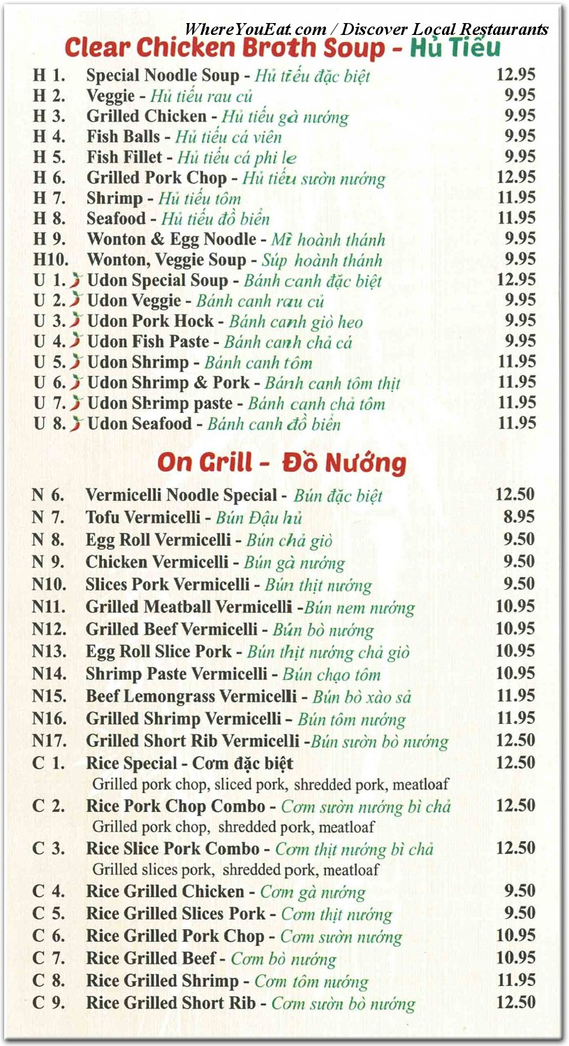 menu image