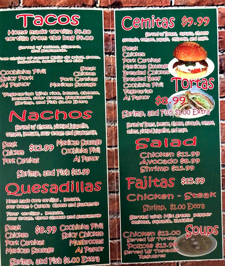 menu image