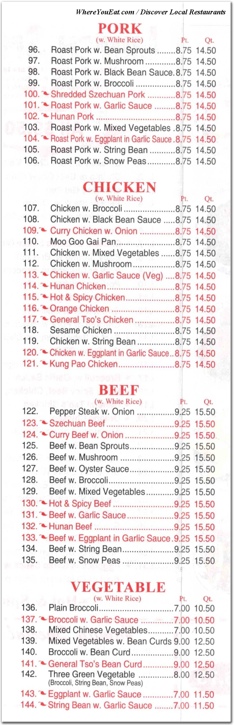 menu image