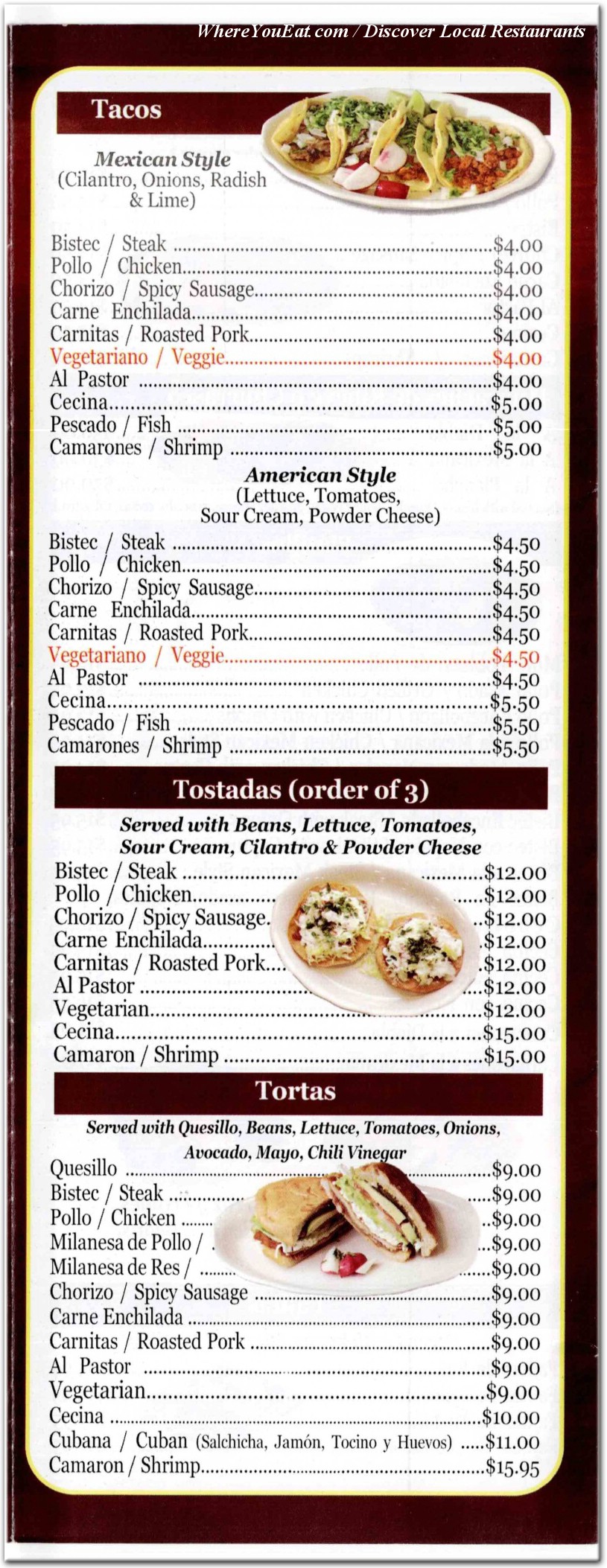 menu image