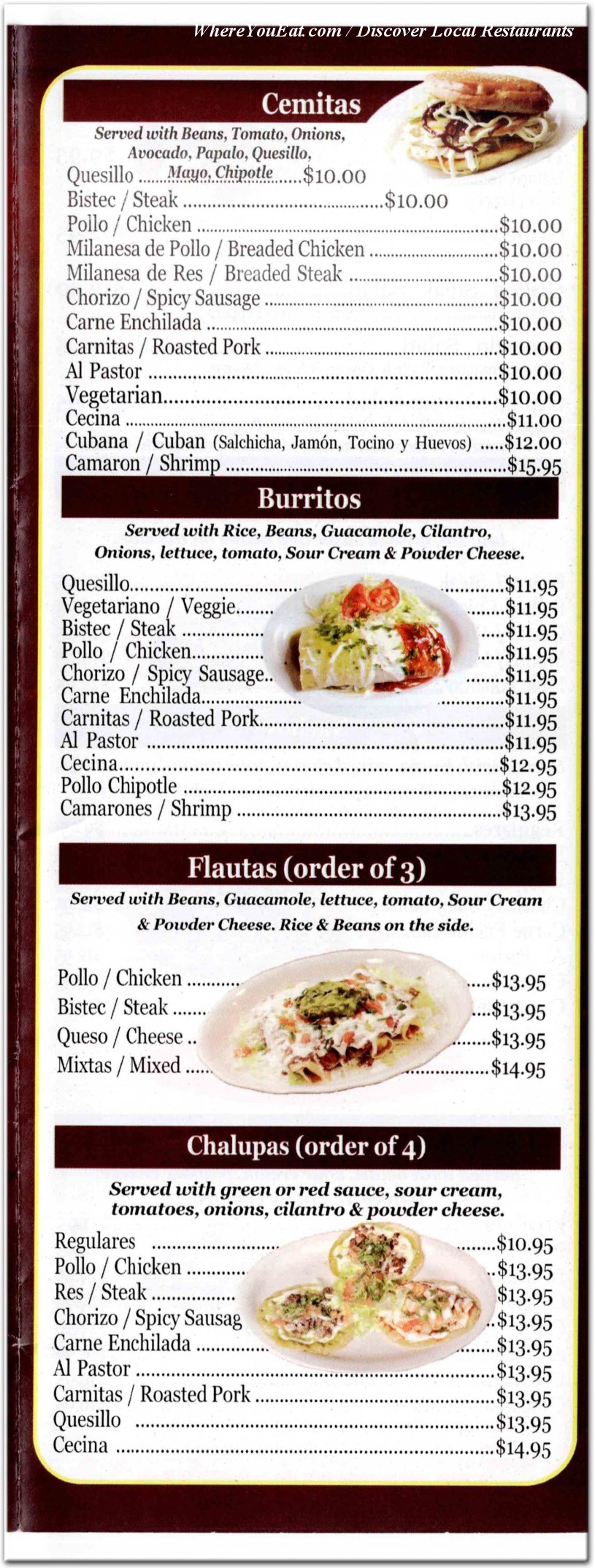 menu image