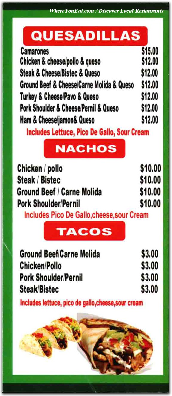 menu image