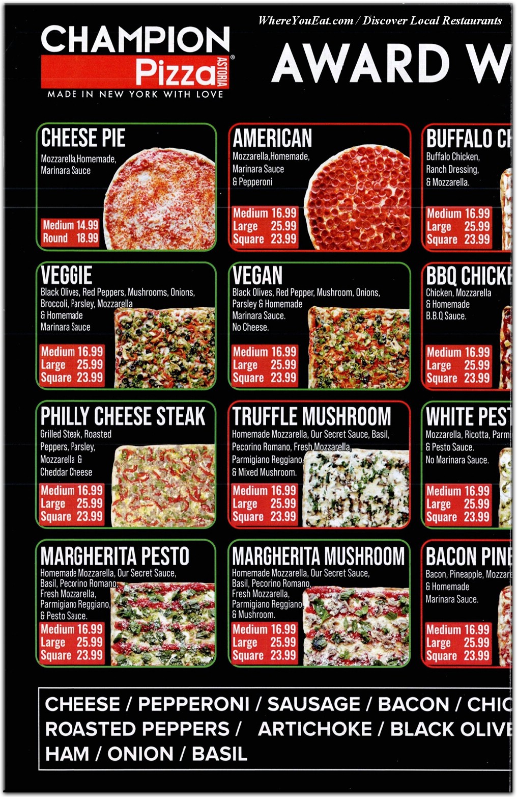 menu image