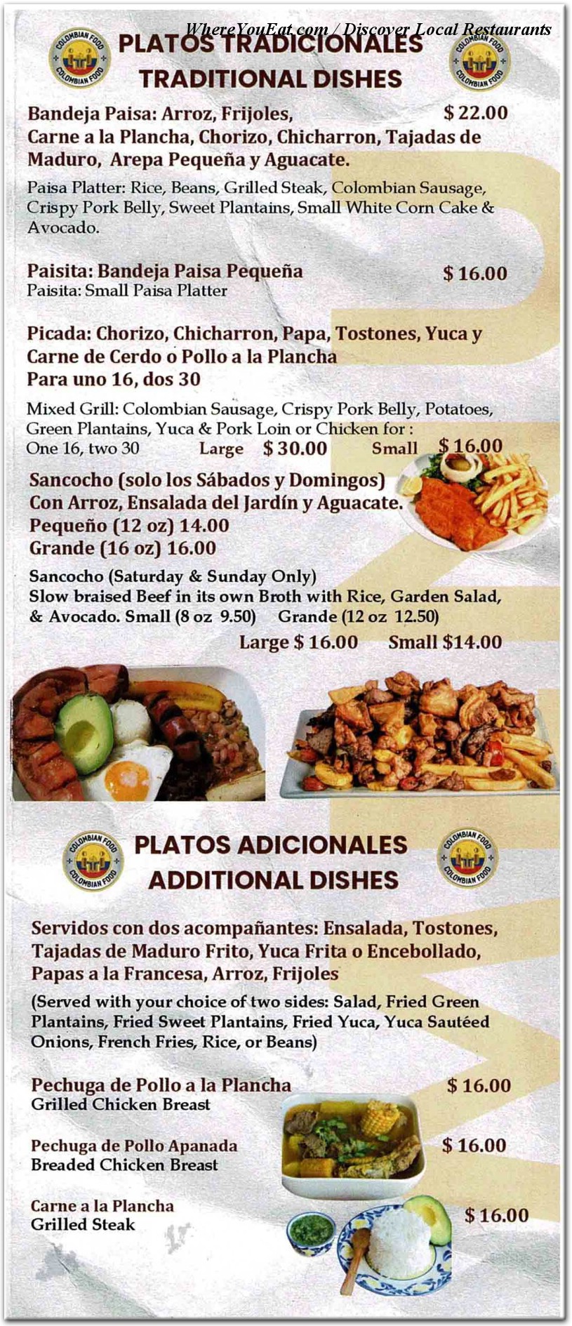 menu image