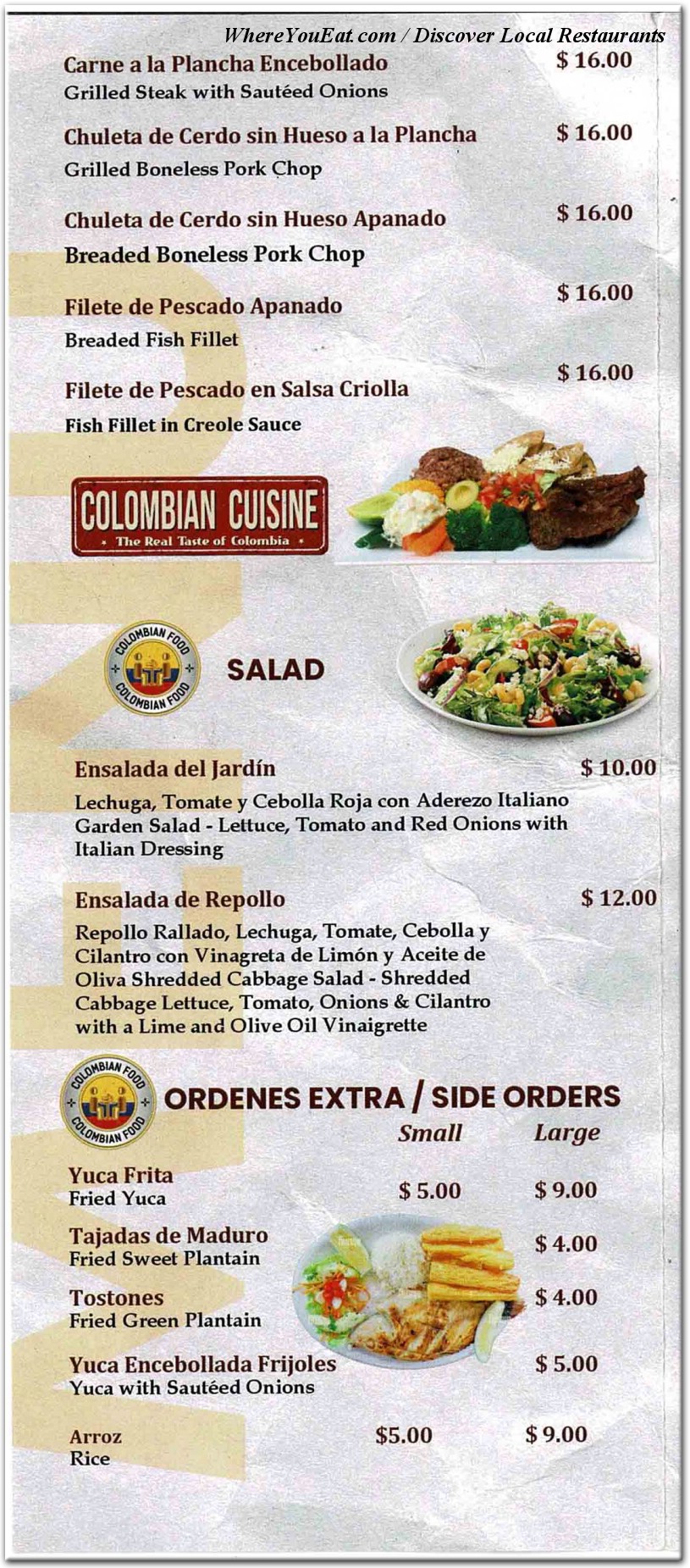 menu image