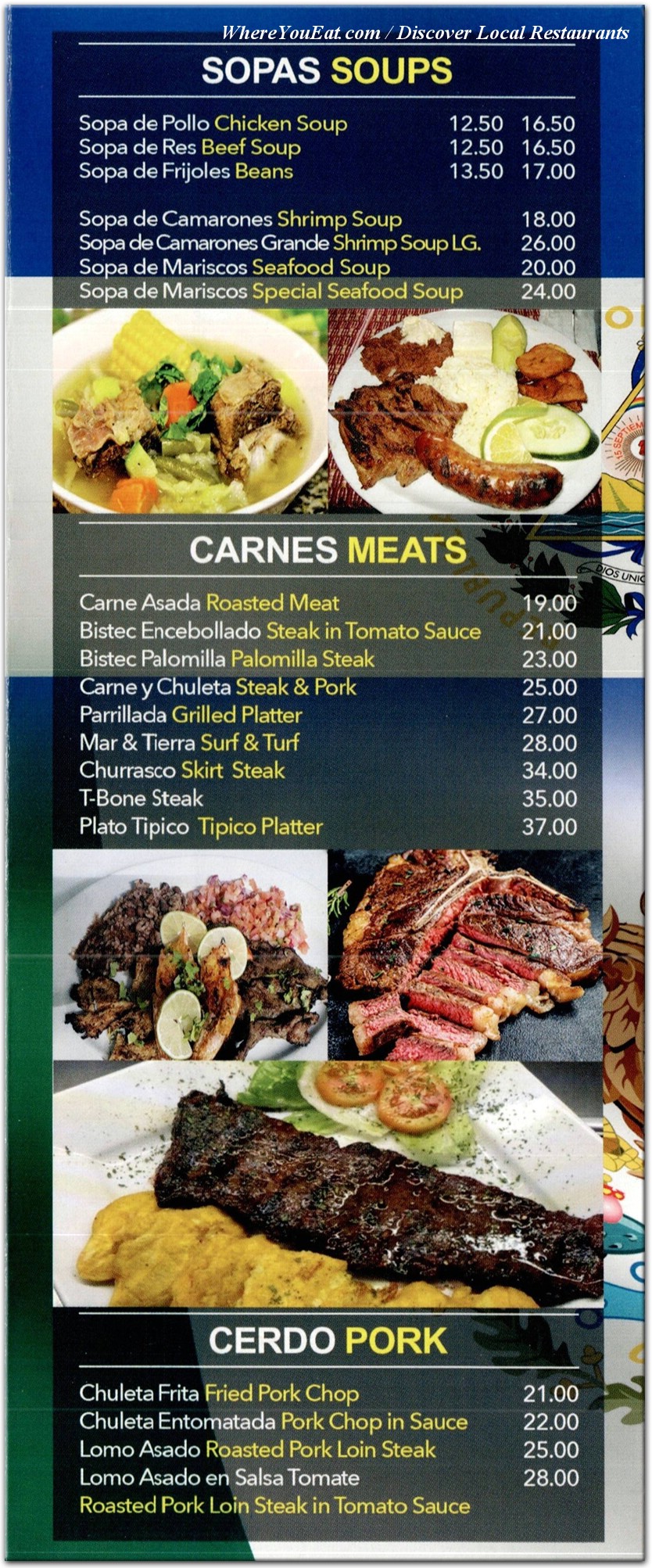 menu image