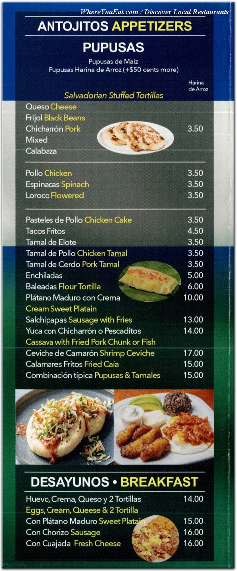 menu image