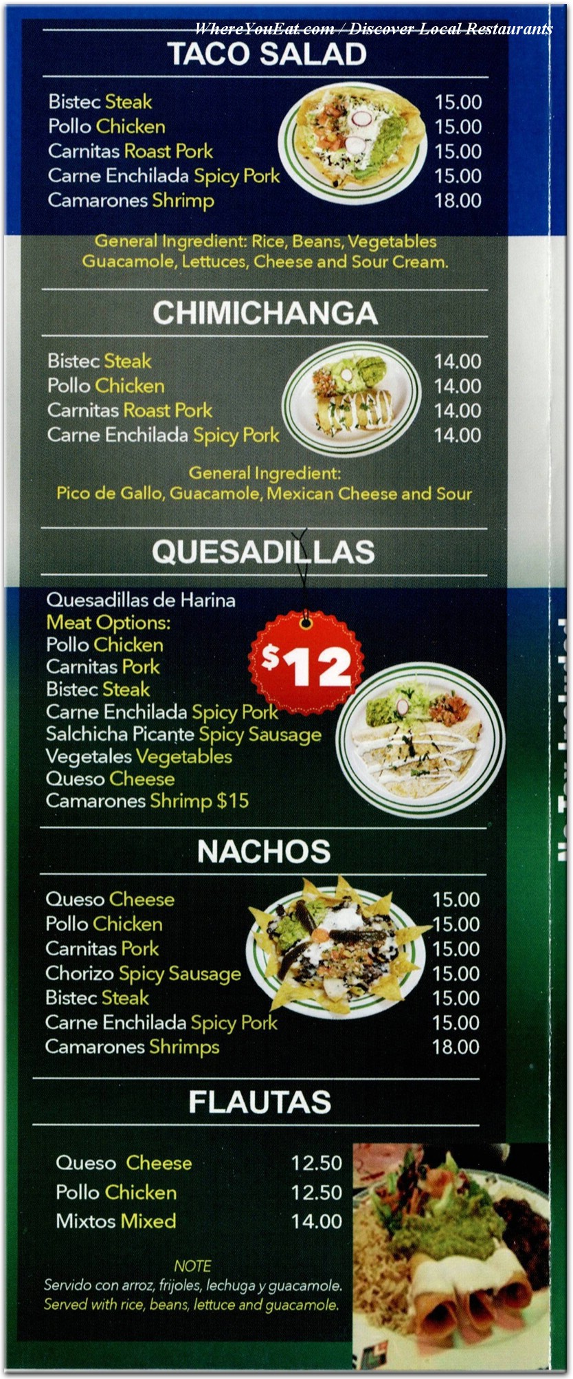 menu image