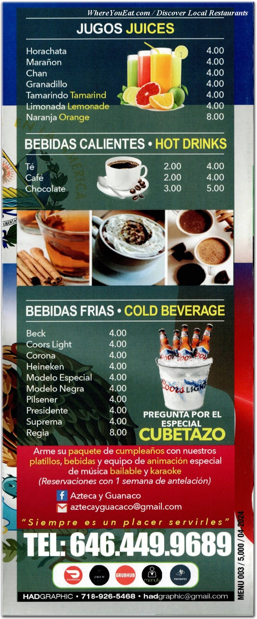 menu image