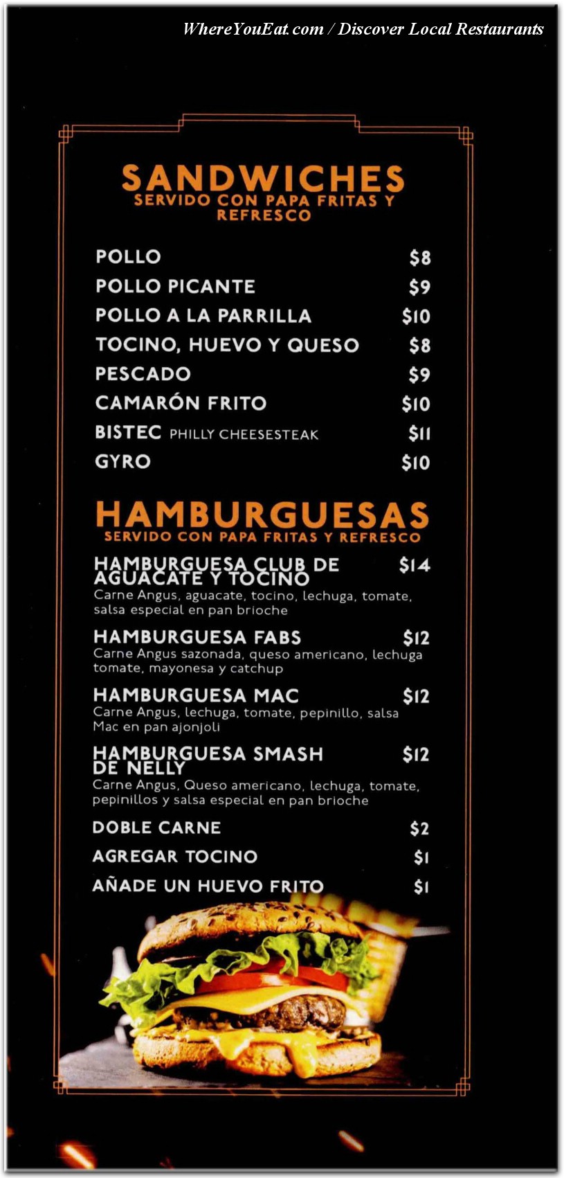 menu image