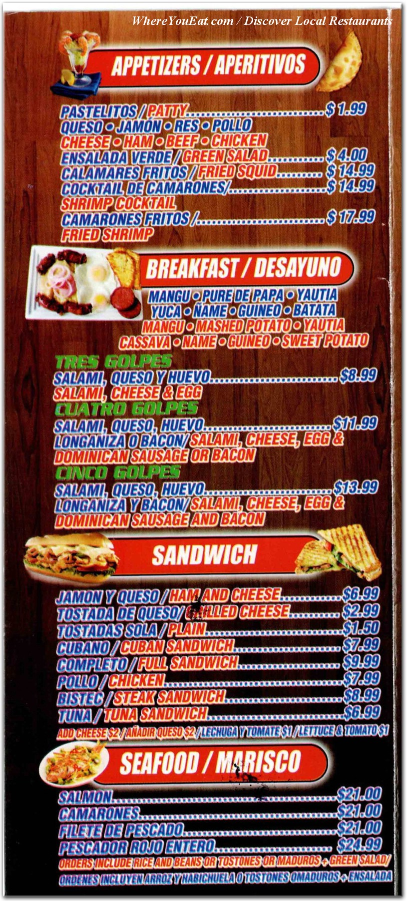 menu image