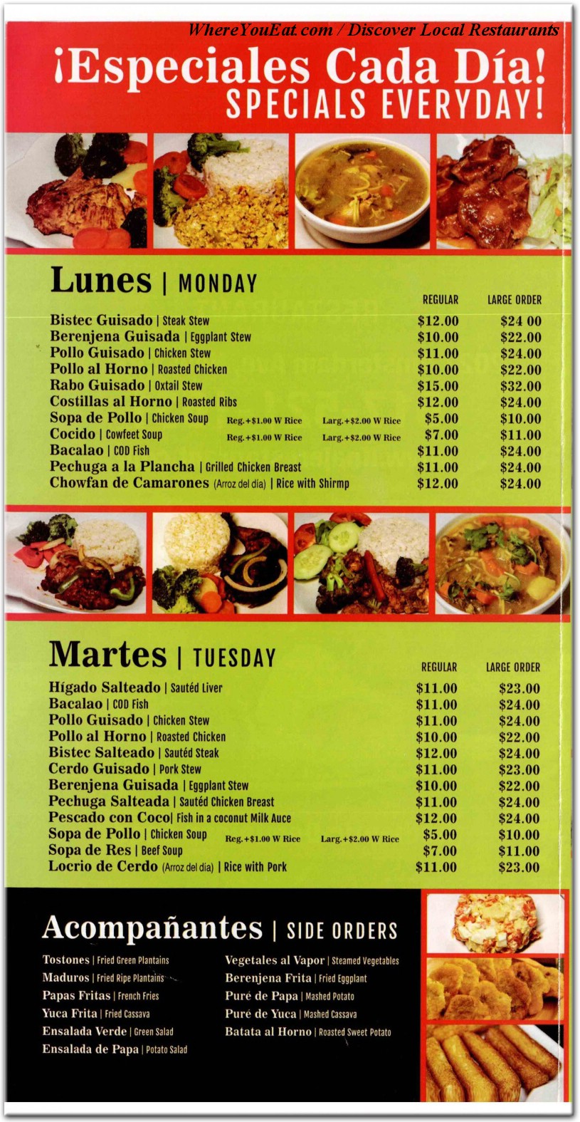 menu image