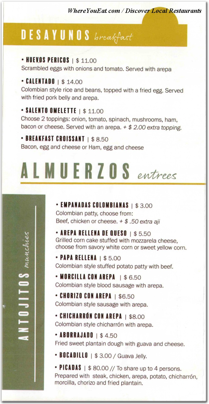 menu image