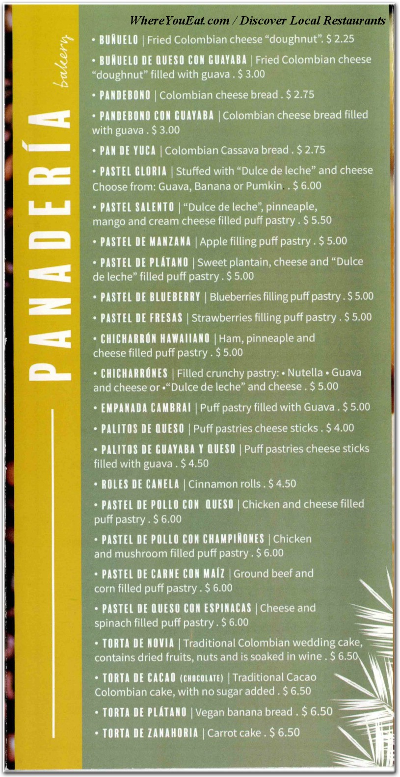 menu image