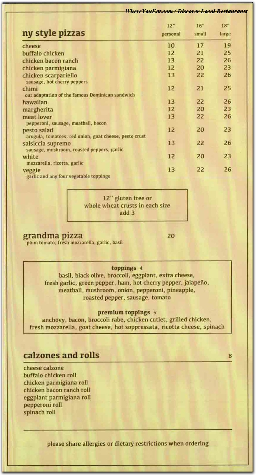 menu image