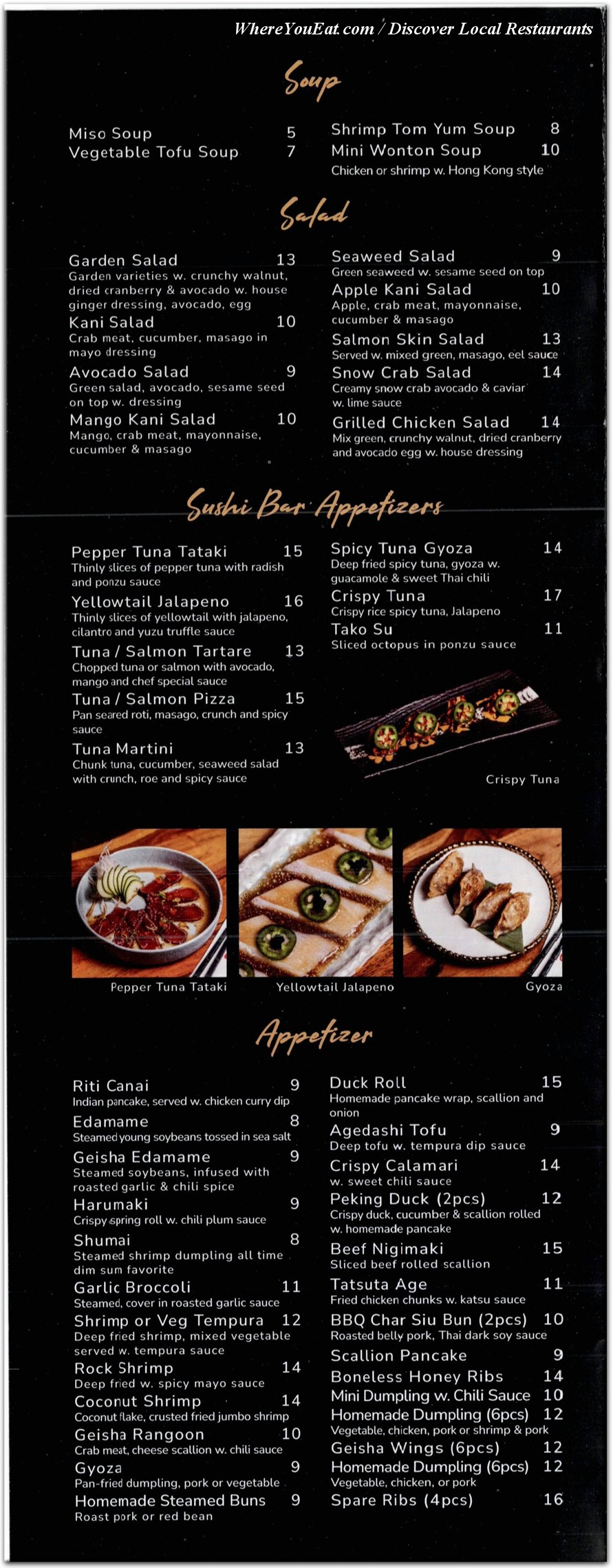 menu image