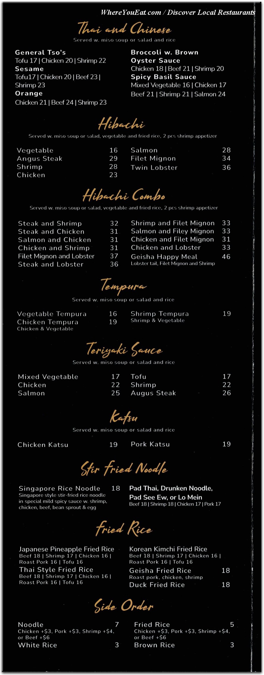 menu image