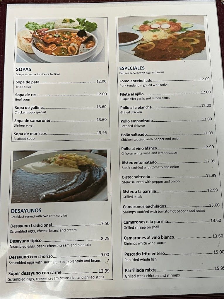 menu image