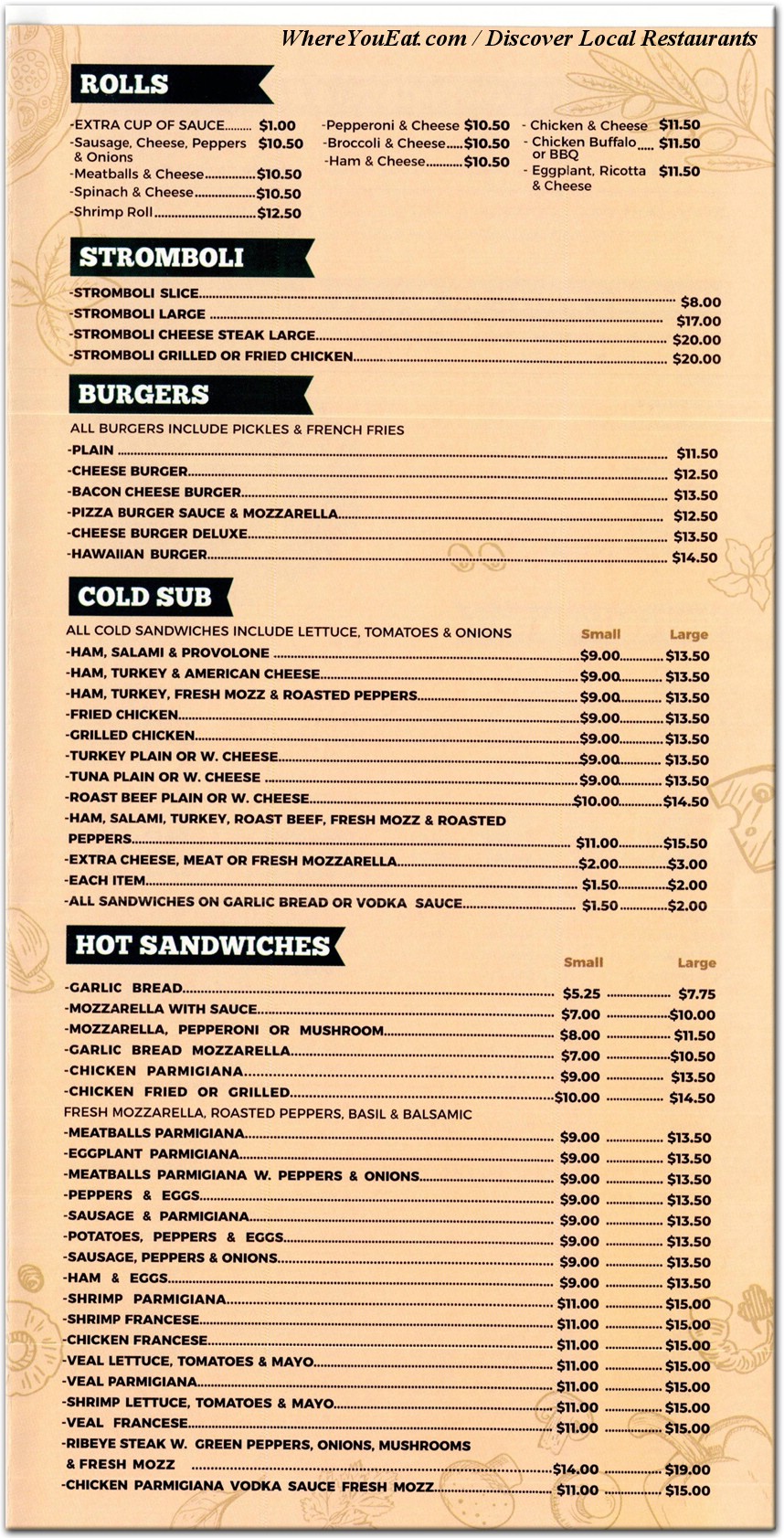 menu image