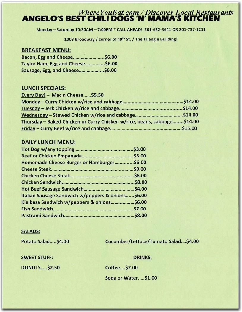 menu image