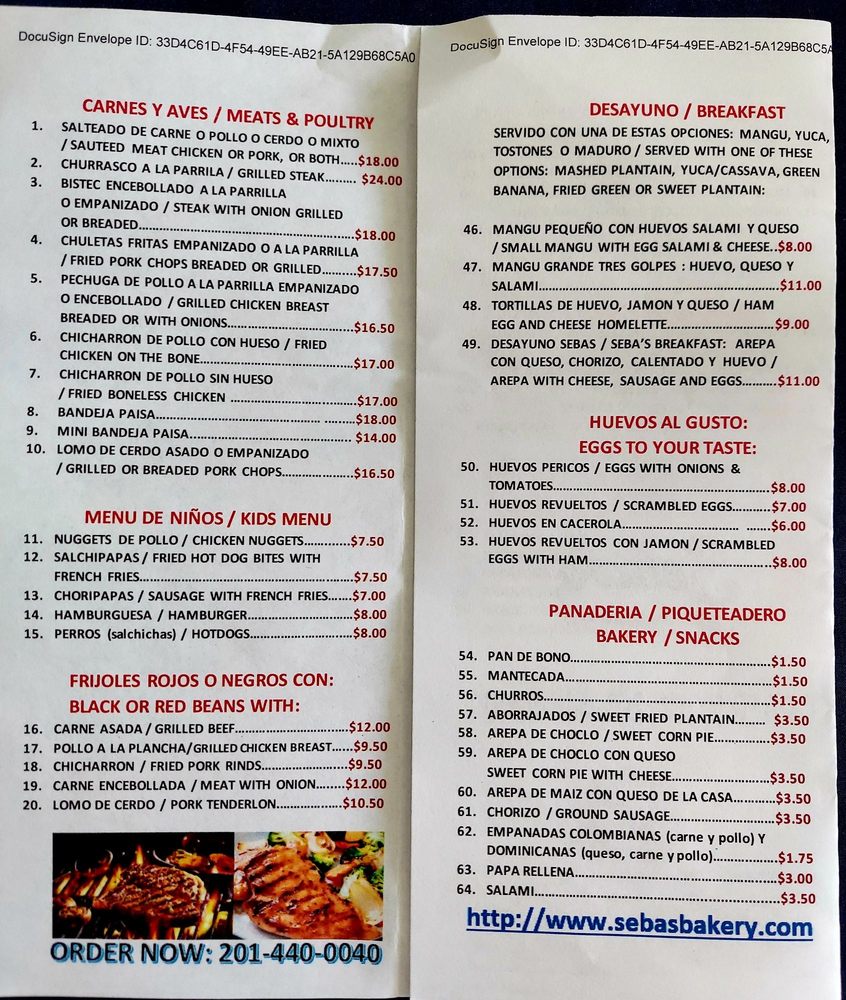 menu image