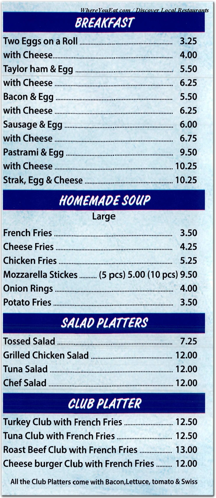 menu image