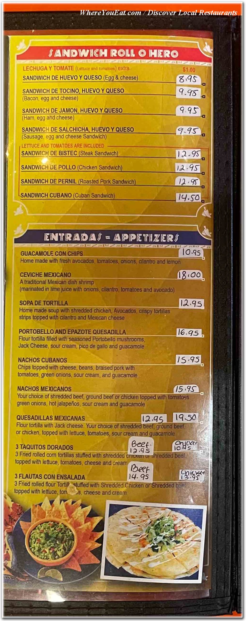 menu image