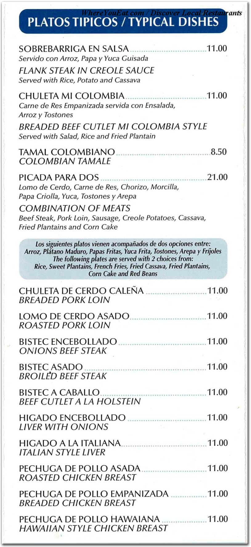 menu image