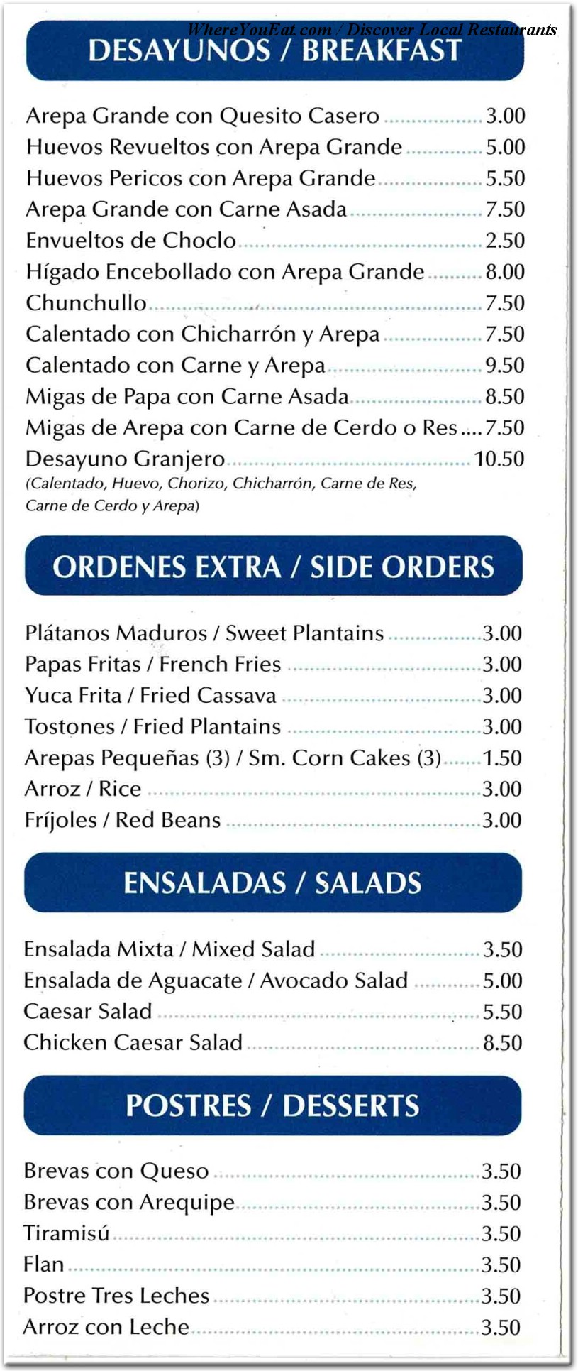 menu image