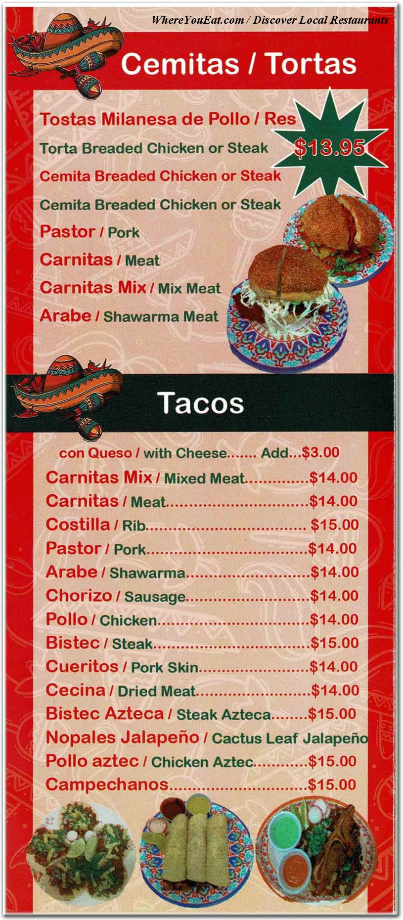 menu image