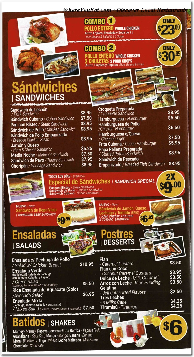 menu image