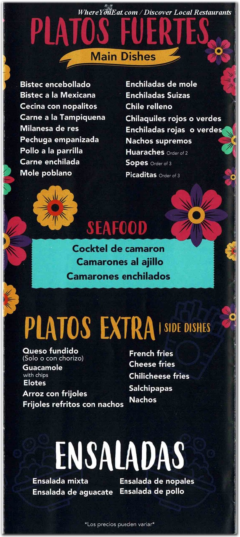 menu image