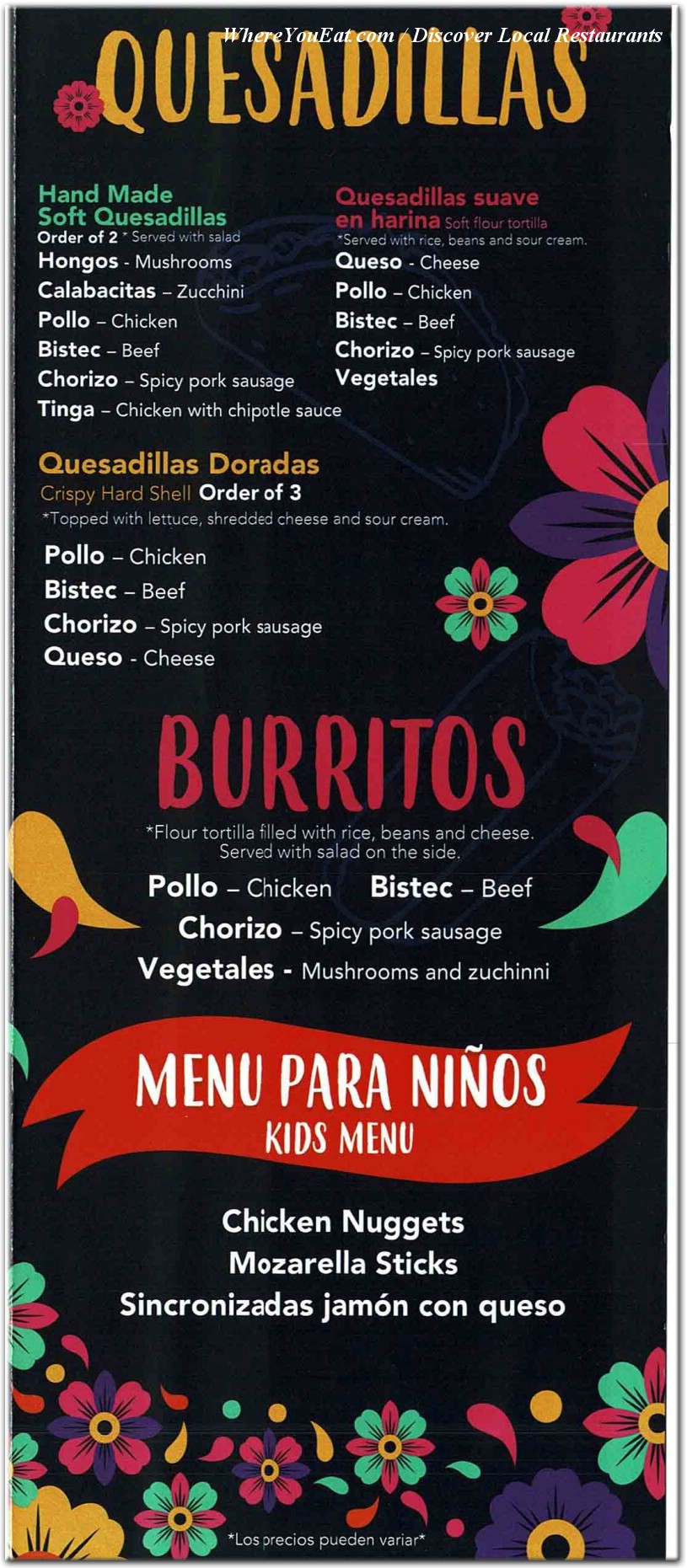 menu image