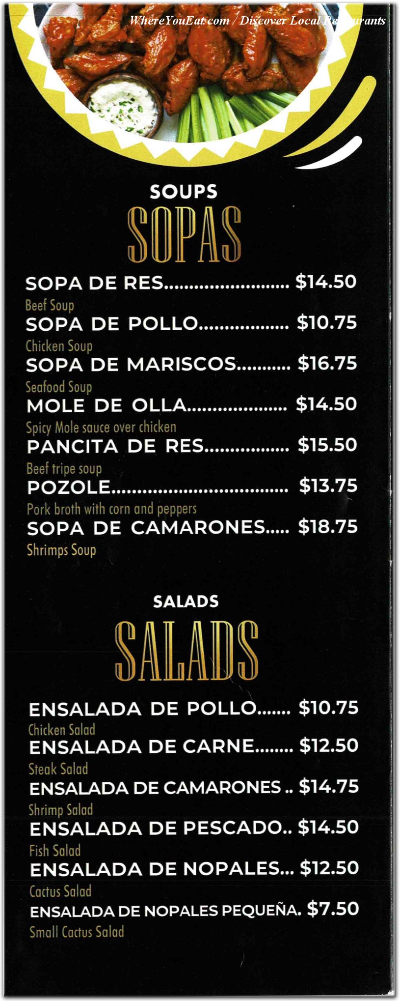 menu image