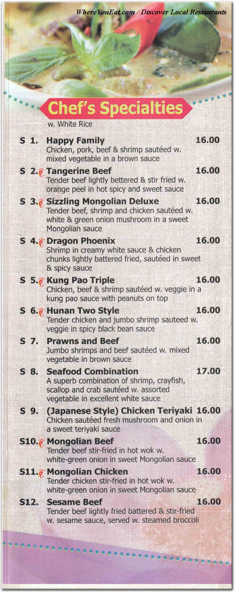 menu image