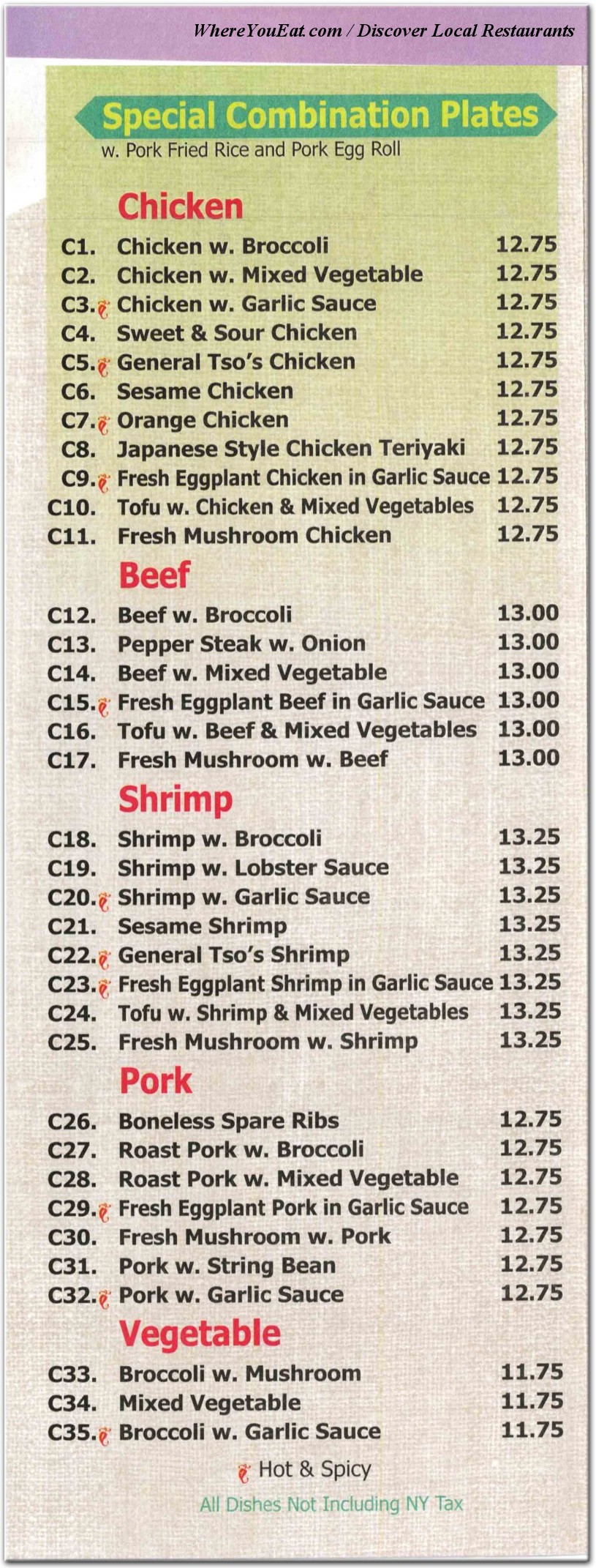 menu image