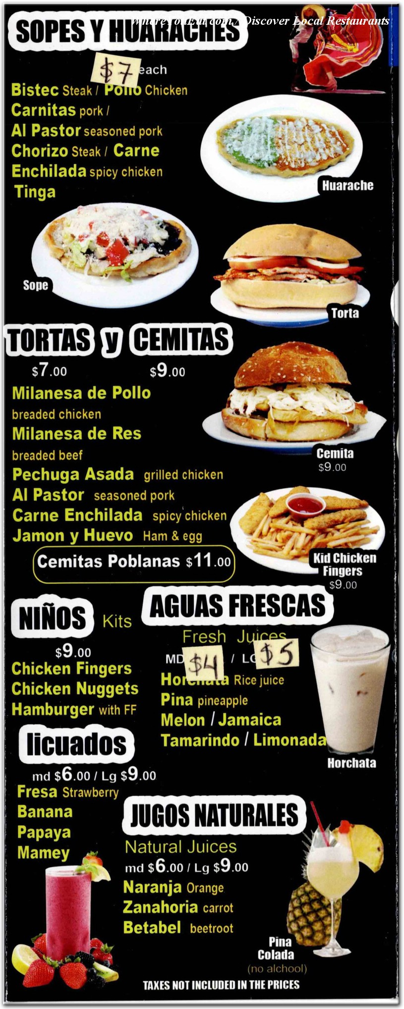 menu image