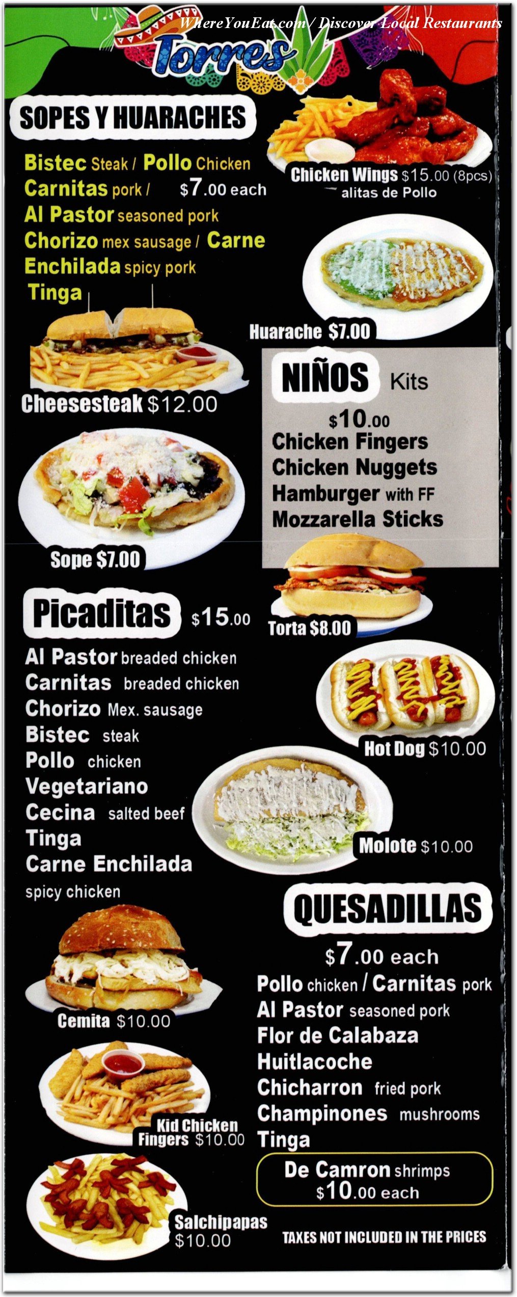 menu image