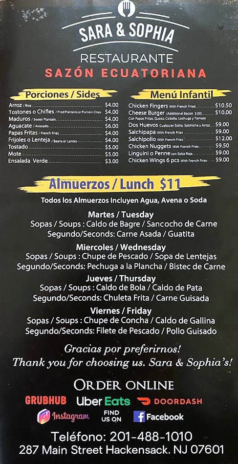 menu image