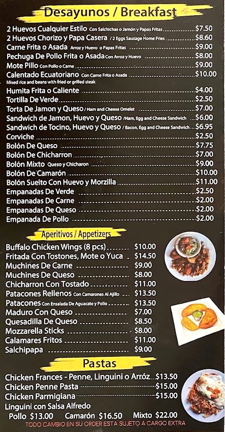 menu image