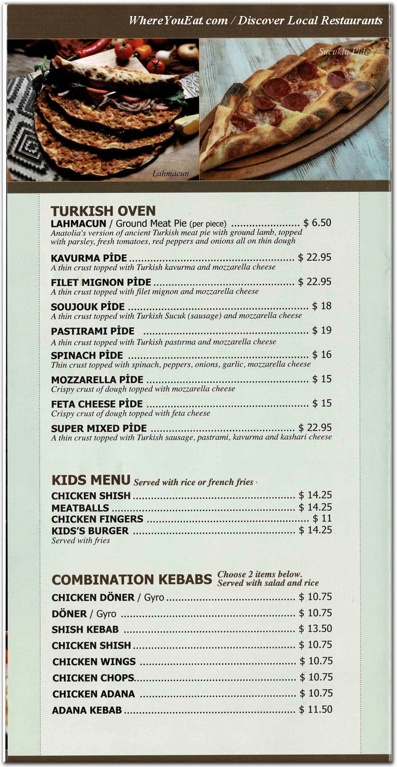 menu image