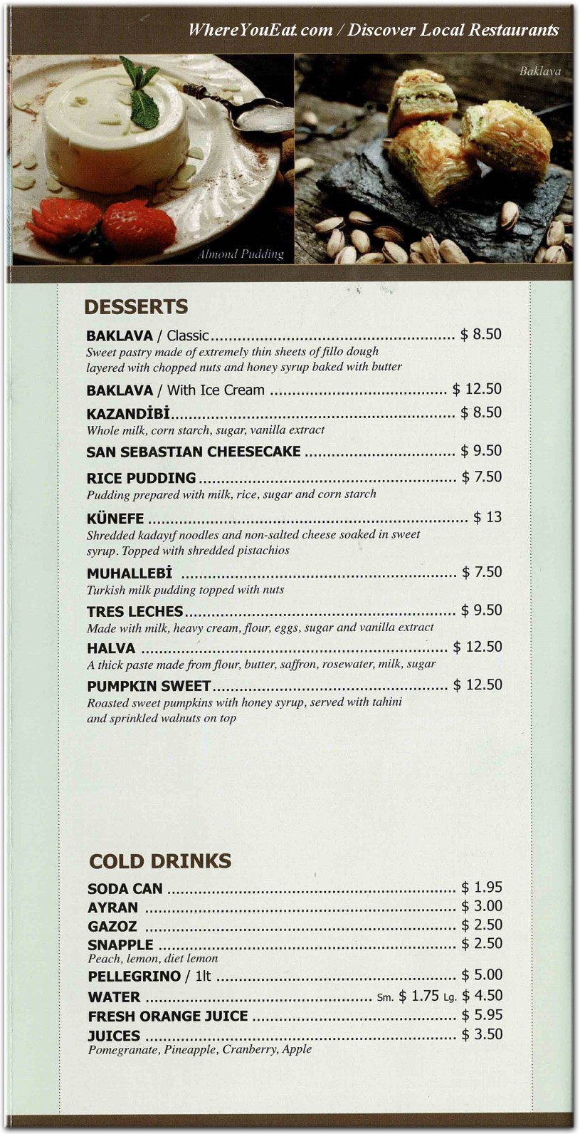 menu image