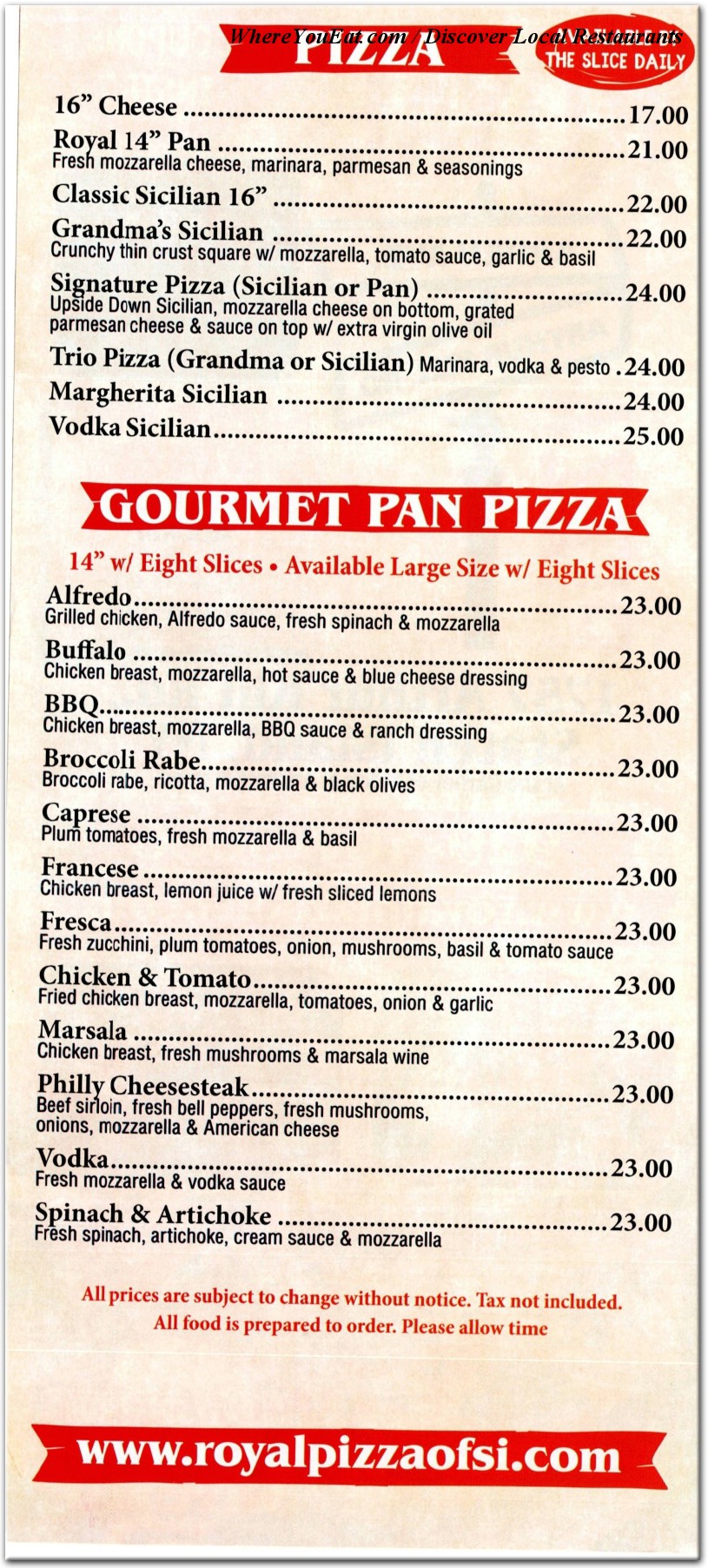 menu image