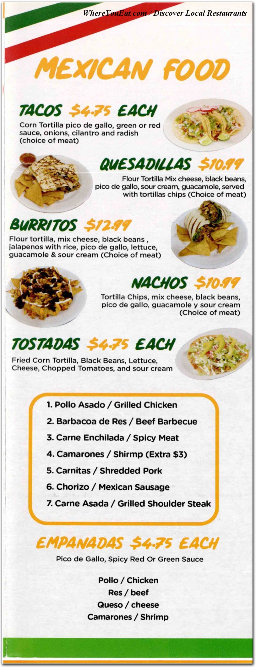 menu image