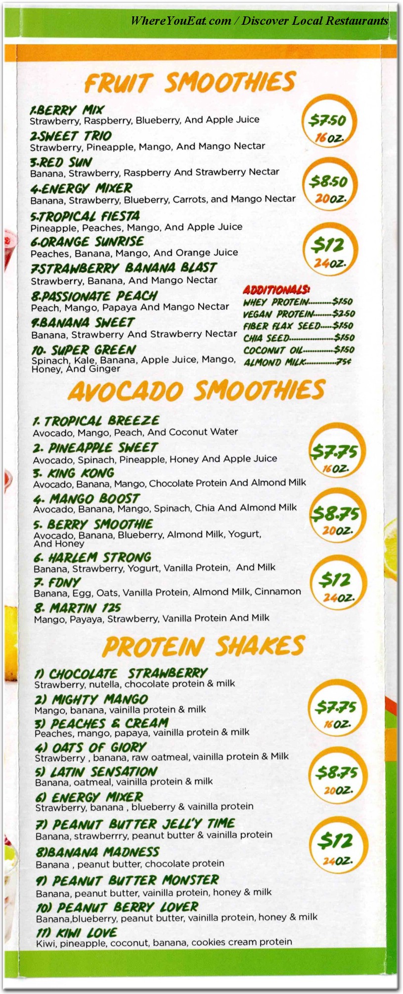 menu image