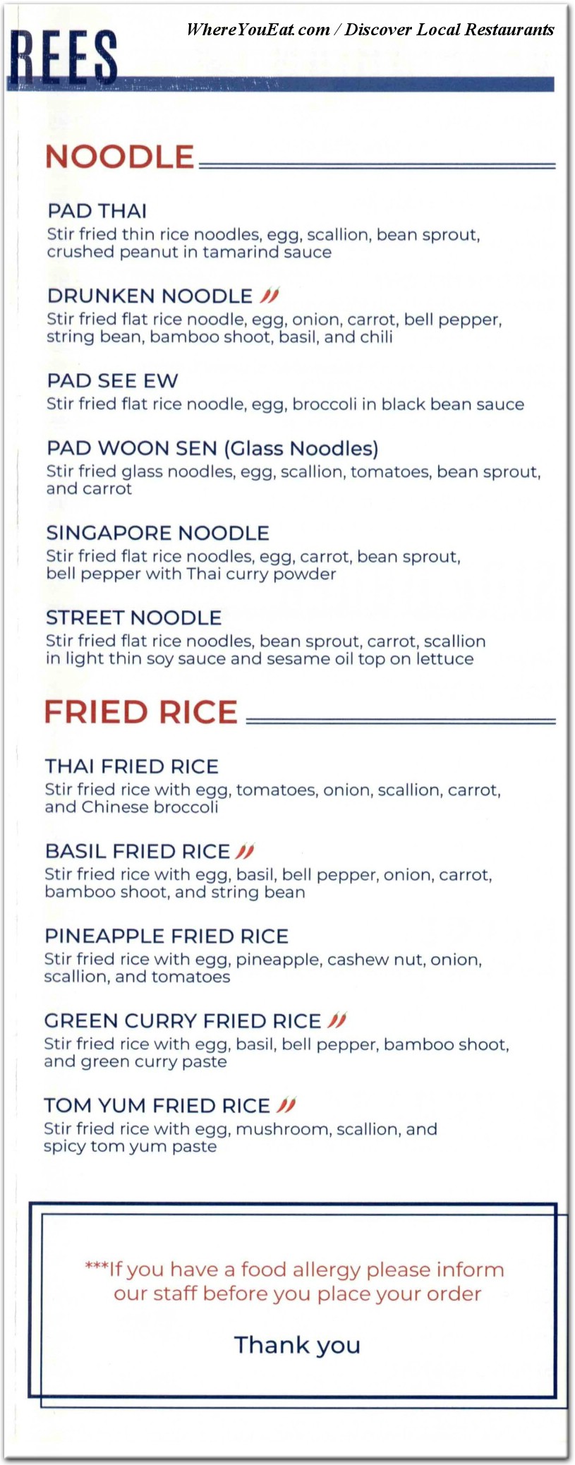 menu image