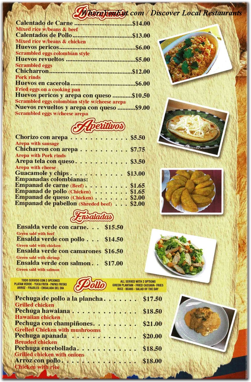 menu image